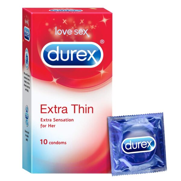 Guponjinish Durex Extra Thin Condom 10 Pcs